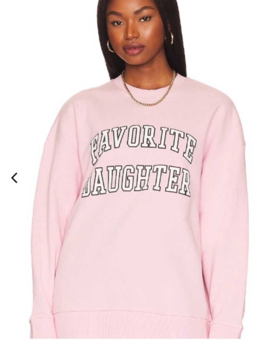 Favorite Daughter Collegiate sweatshirt light pink Medium